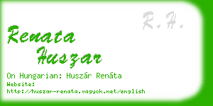 renata huszar business card